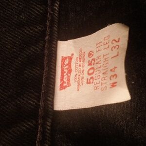 Levi's Classic Black Denim Jeans
